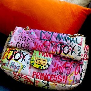 Crossbody multi color purse